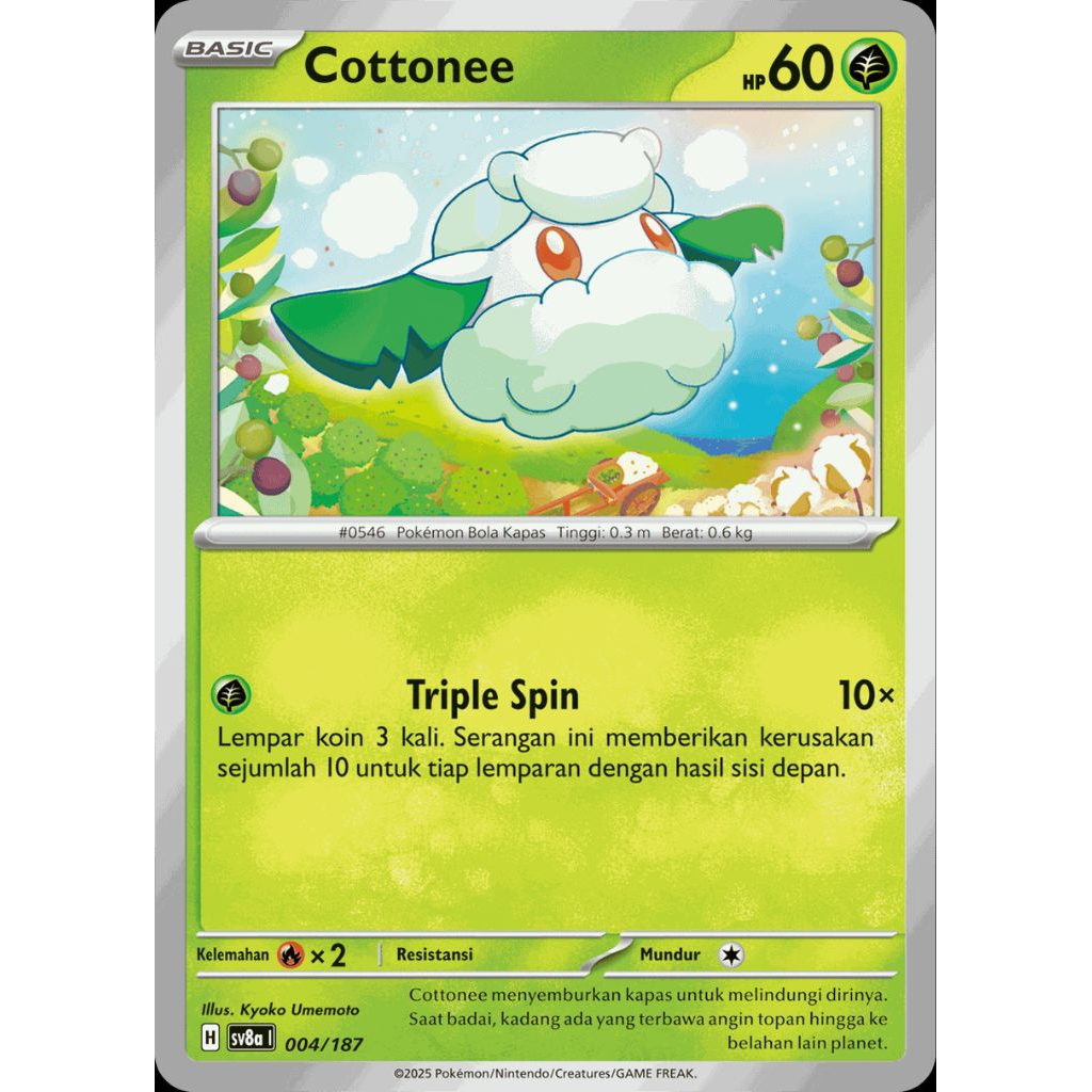 Tcg Pokemon Cottonee #004