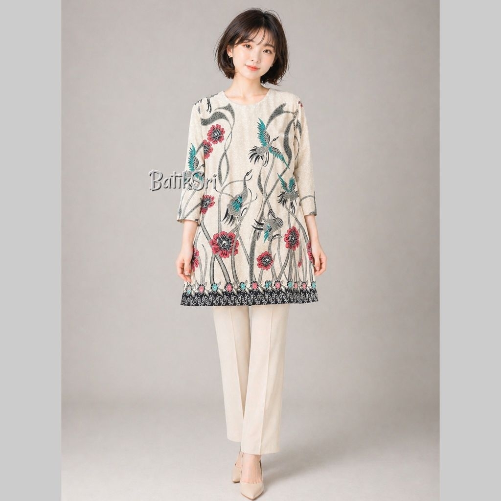 Bango tunik batik seragam kantor