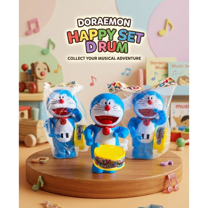 MAINAN DRUM DORAEMON DAN KARAKTER
