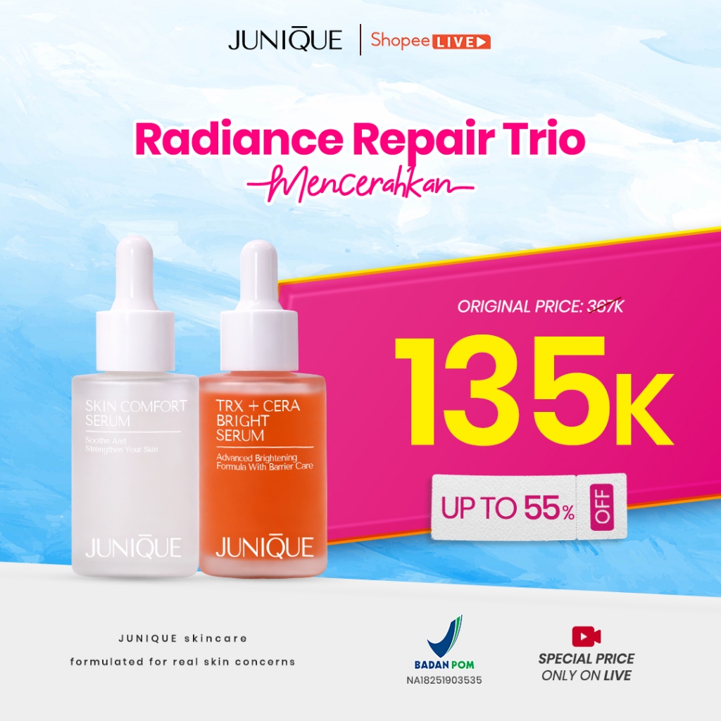 JUNIQUE BUNDLE RADIANCE REPAIR TRIO