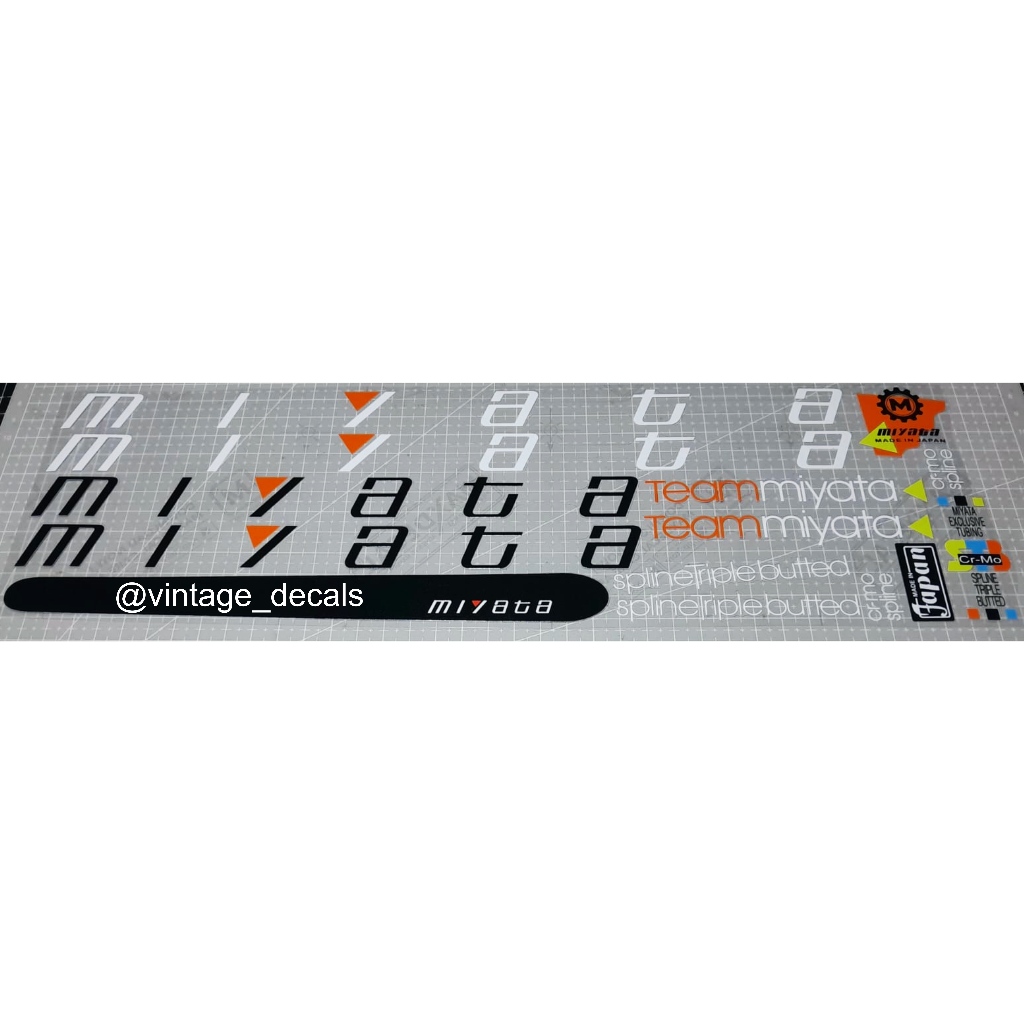 MIYATA team miyata decals replacement