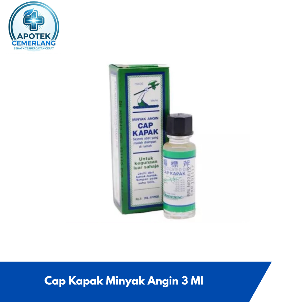 Cap Kapak Minyak Angin 3 ML Botol
