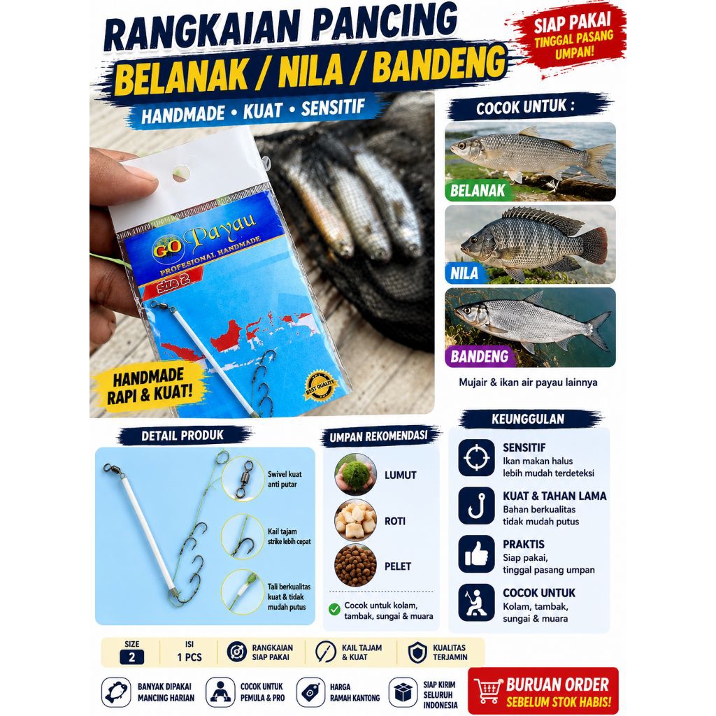 Rangkaian Pancing Belanak type 1054