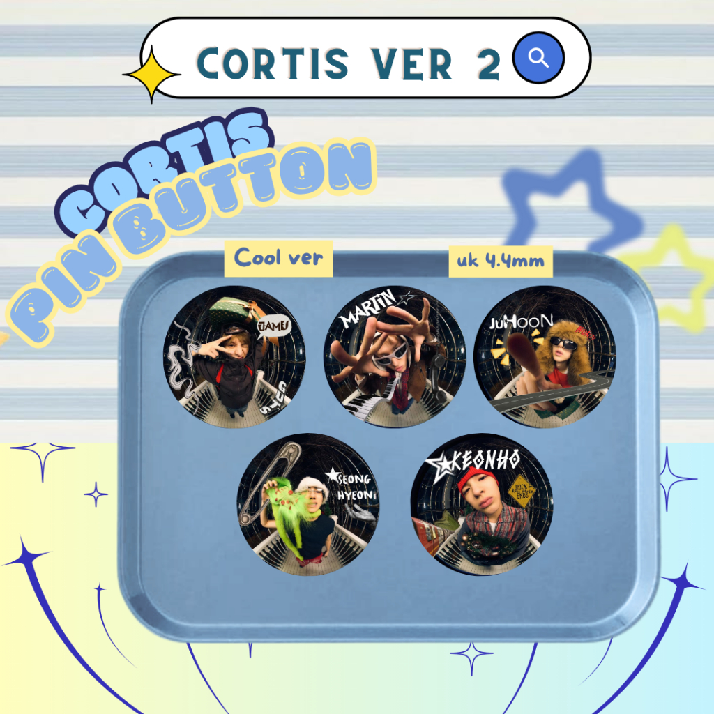 PIN BUTTON CORTIS - CORTIS PIN BUTTON 44MM