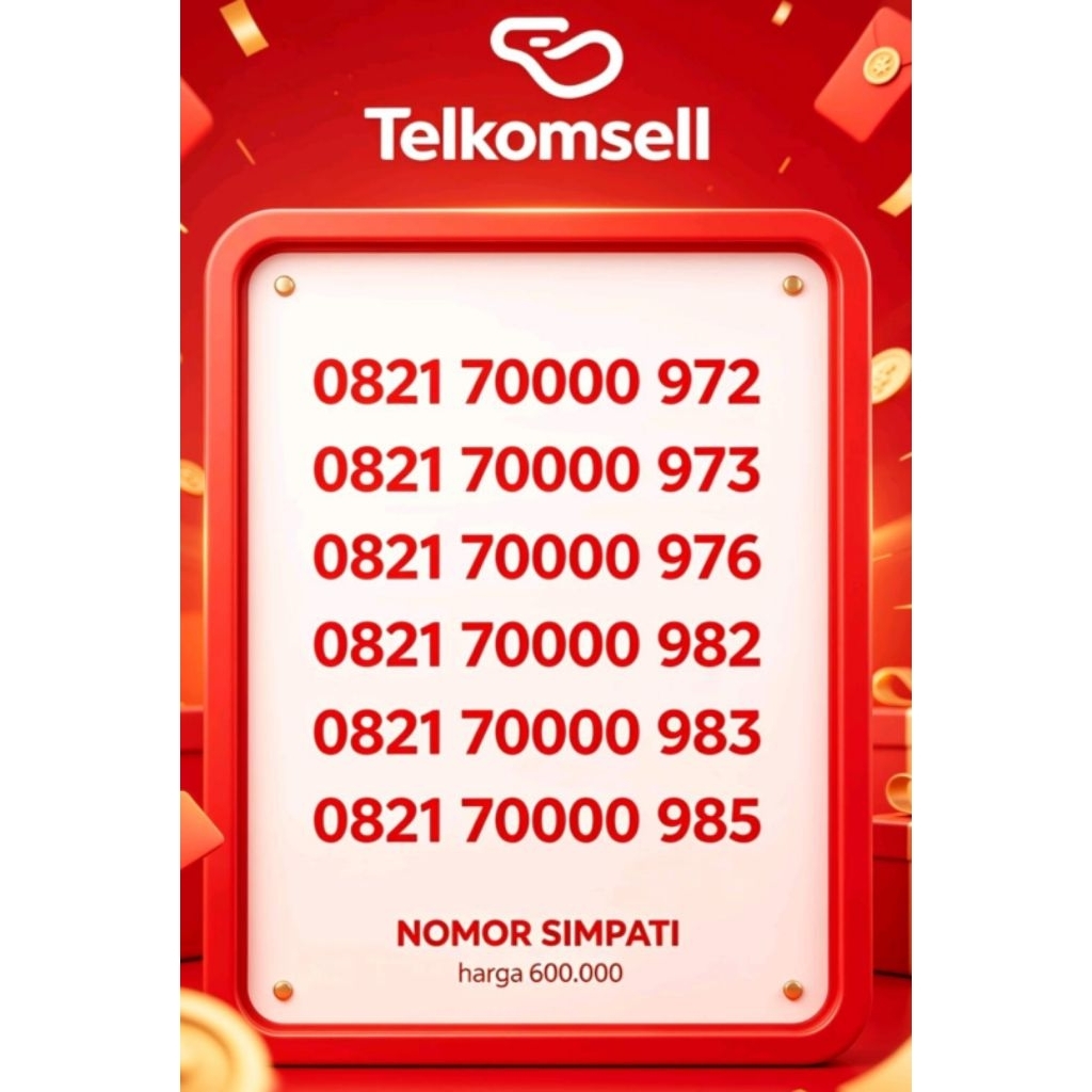nomor cantik telkomsel 39
