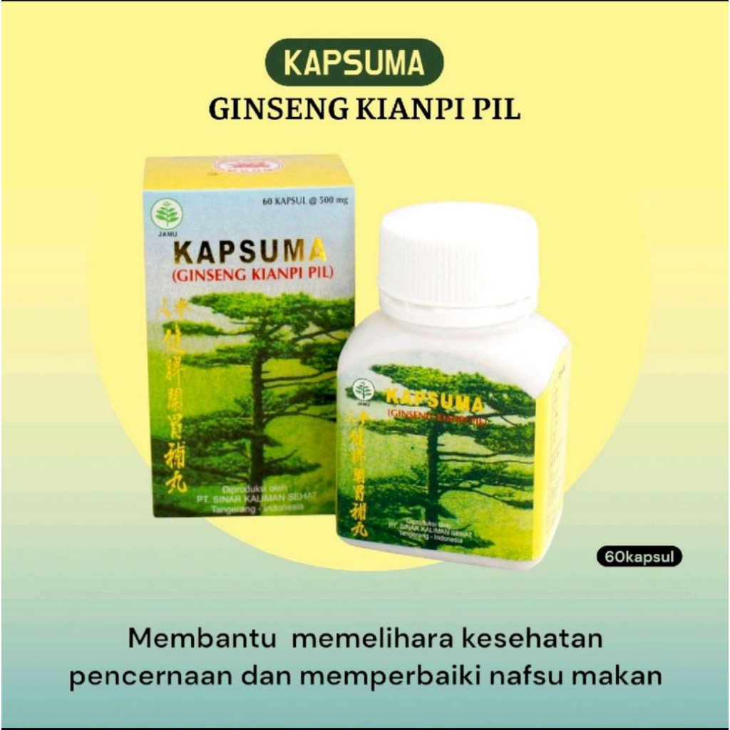 KAPSUMA GINSENG KIANPI 60 KAPSUL