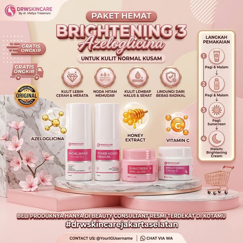 Paket hemat Brithening cream 3