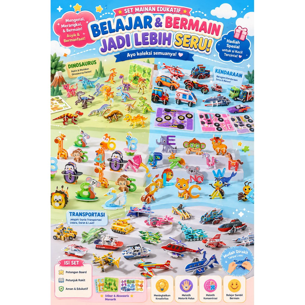 Mainan Puzzle 3D