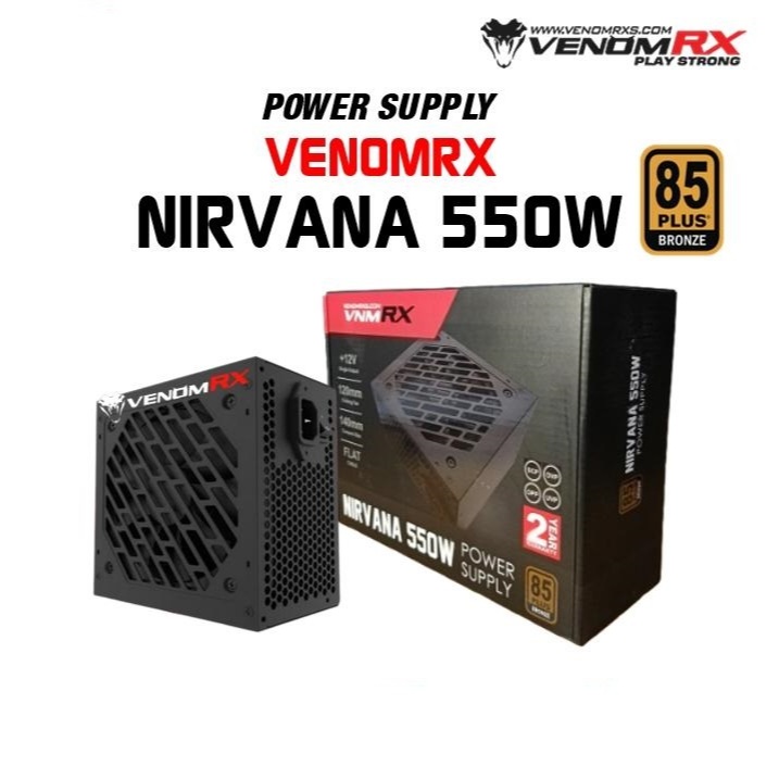 PSU VenomRX Nirvana 550 Watt 85+ Bronze Flat Cable