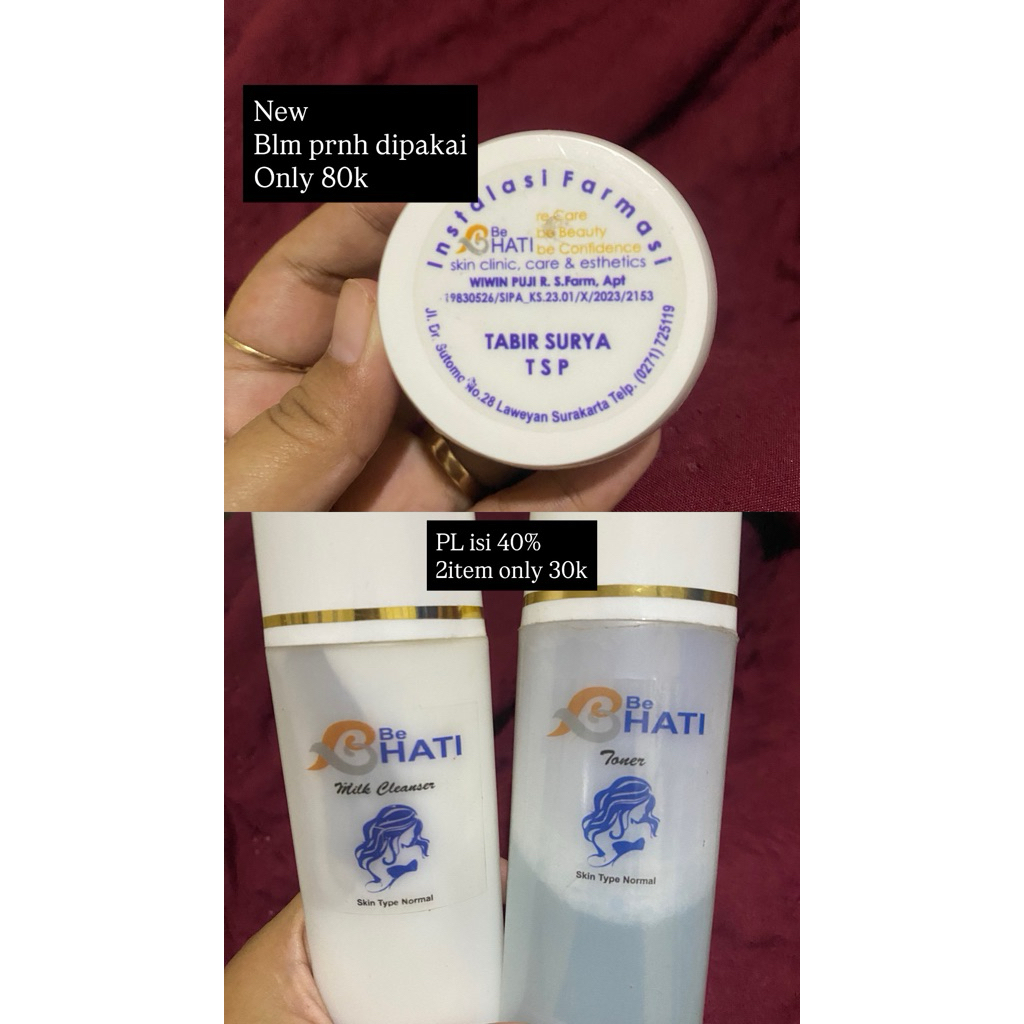 tabir surya & toner cleanser