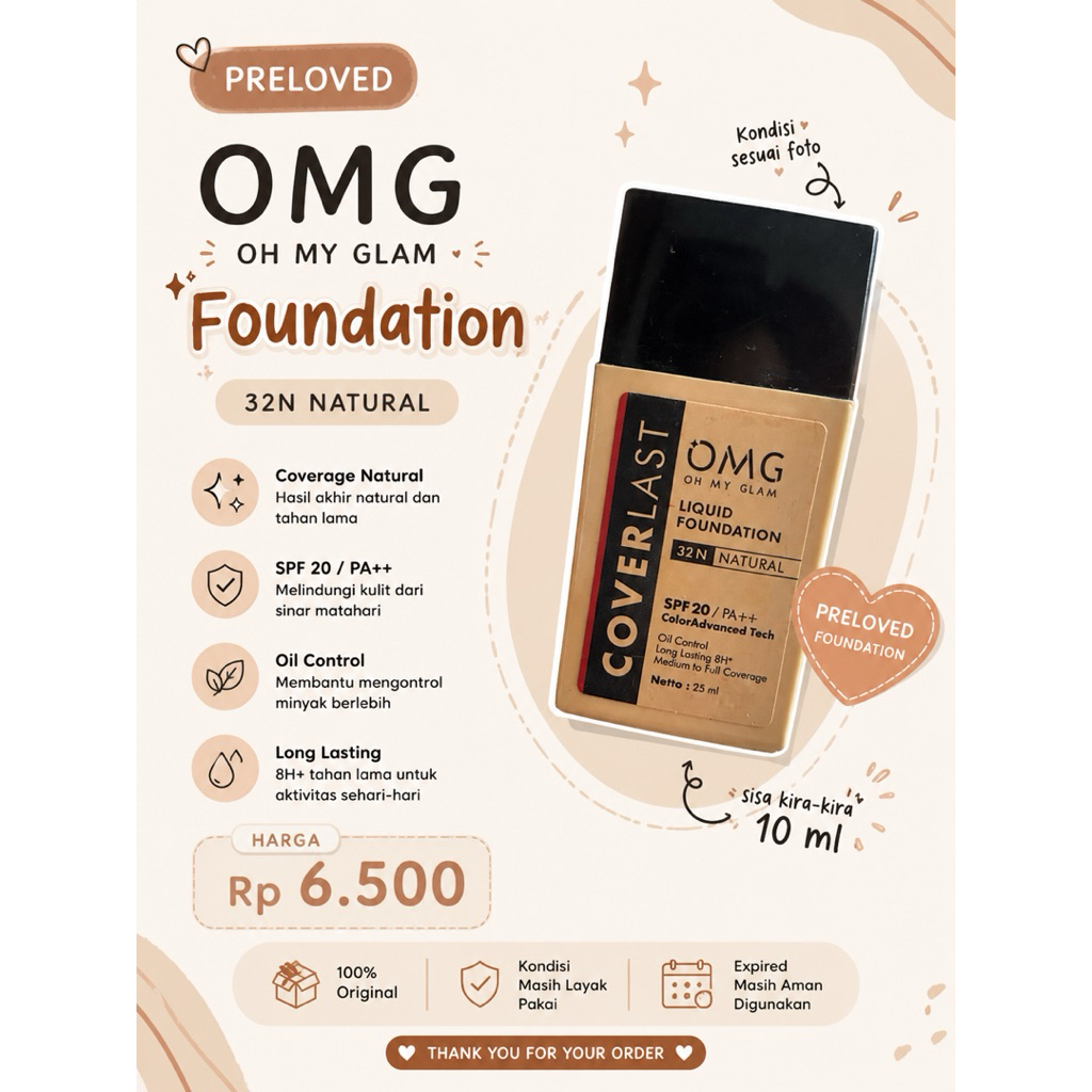Omg Foundation Shade 32N