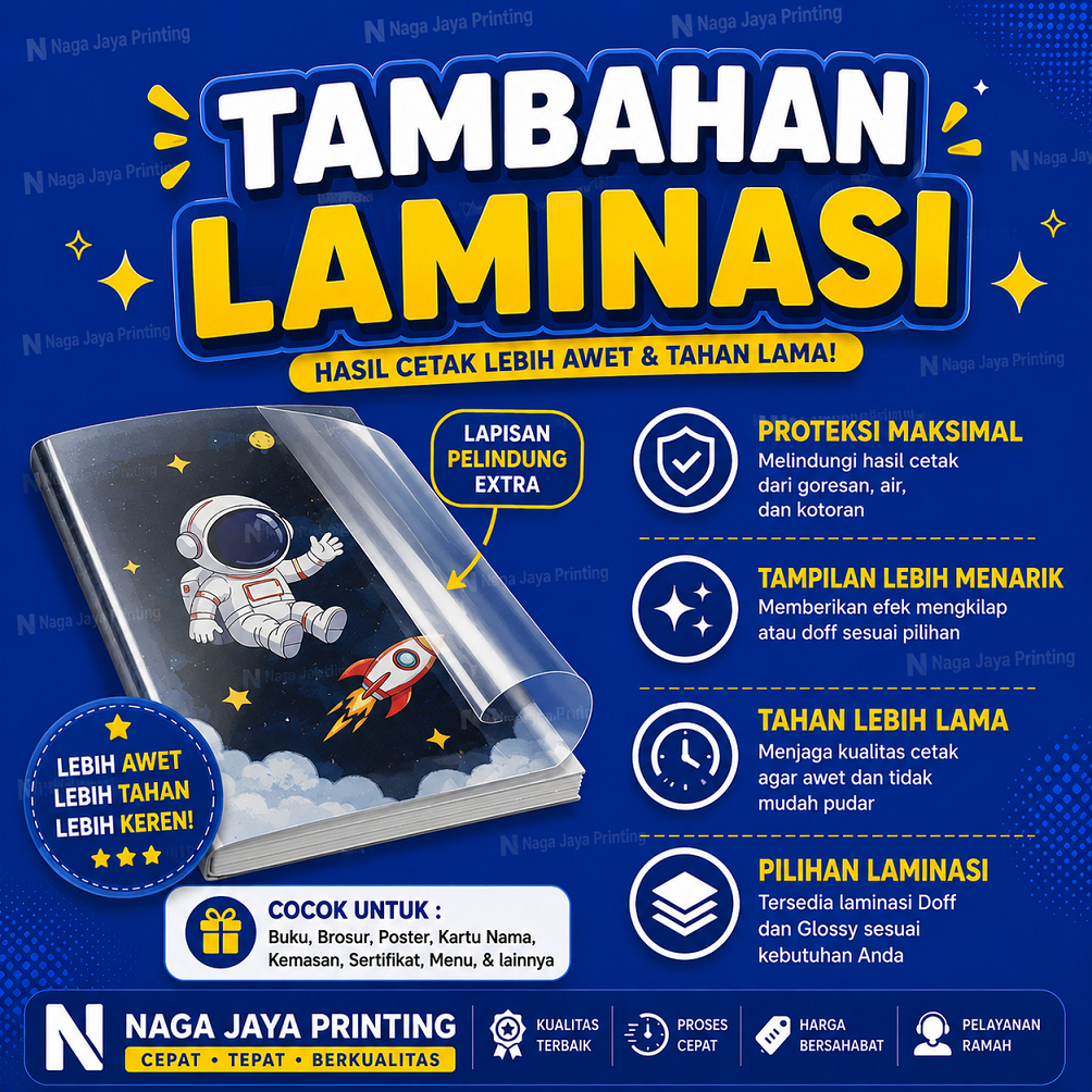 LAMINASI GLOSSY / DOFF