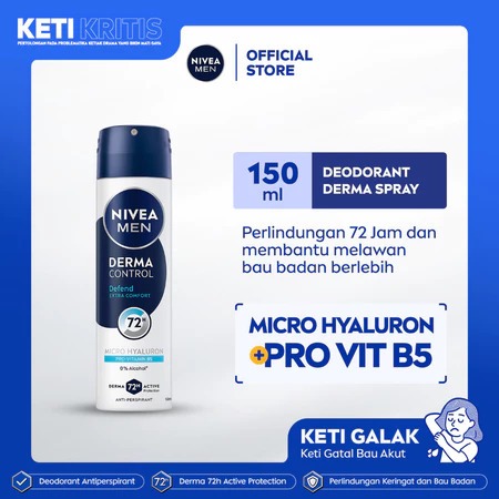 NIVEA Deodorant Spray Derma Control Defend 150 ml