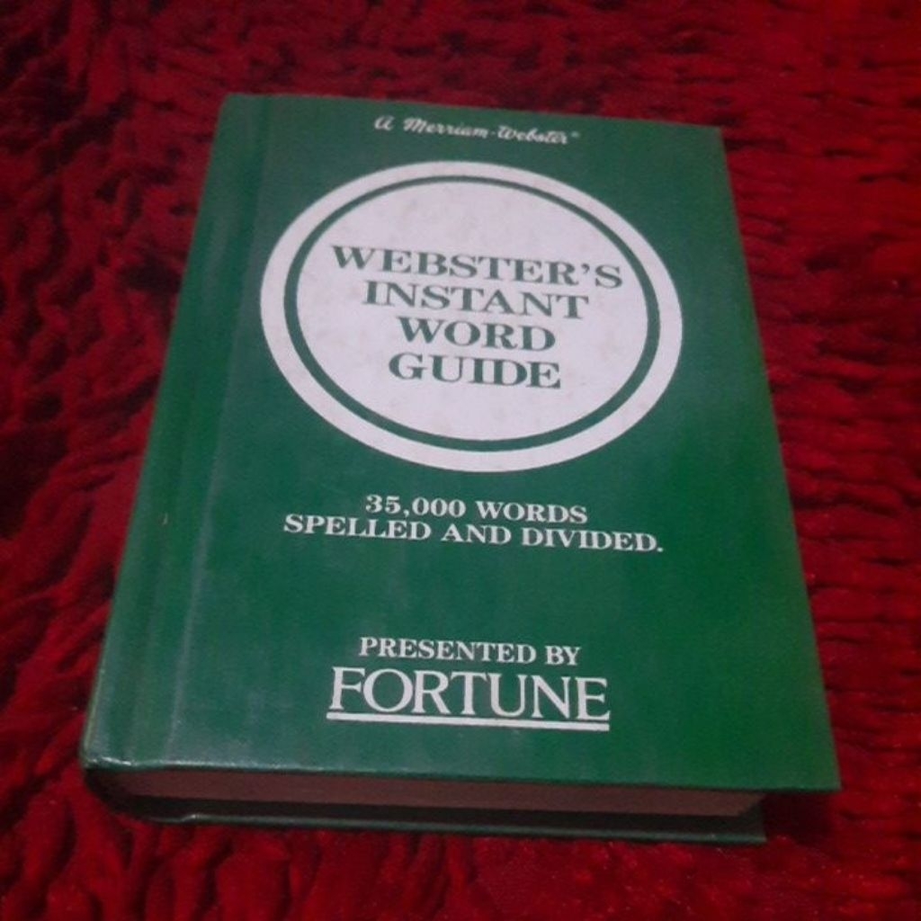 WEBSTERS INSTANT WORD GUIDE