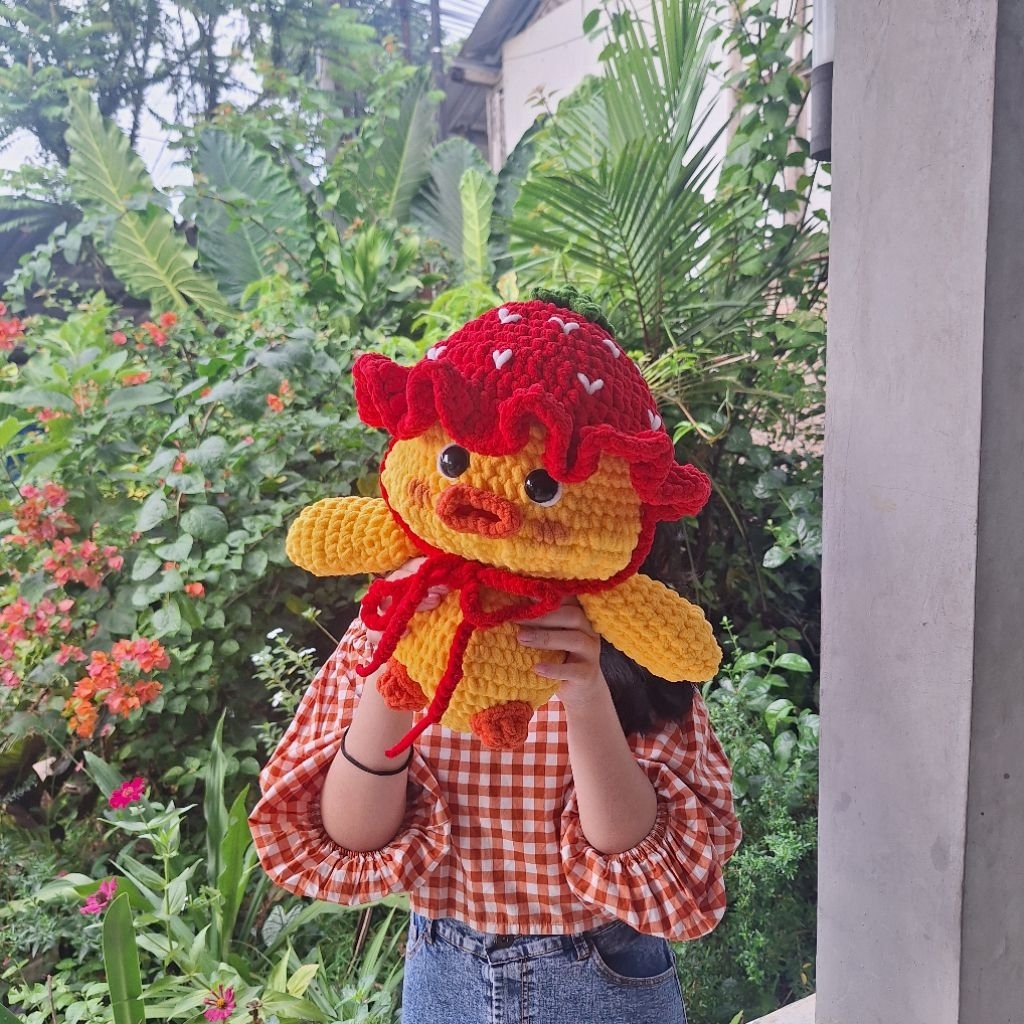 Crochet chicken doll