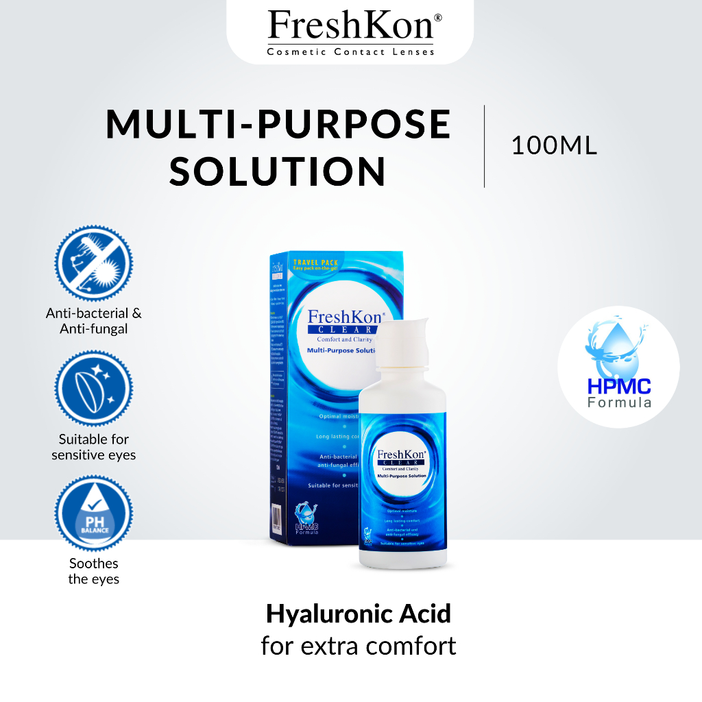 FreshKon® Clear Multi Purpose Solution 100ml 1 Botol