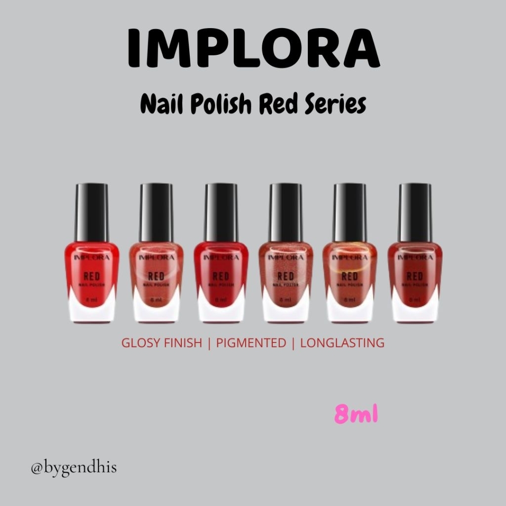 Kutek Implora Red Series | Nail Polish Implora