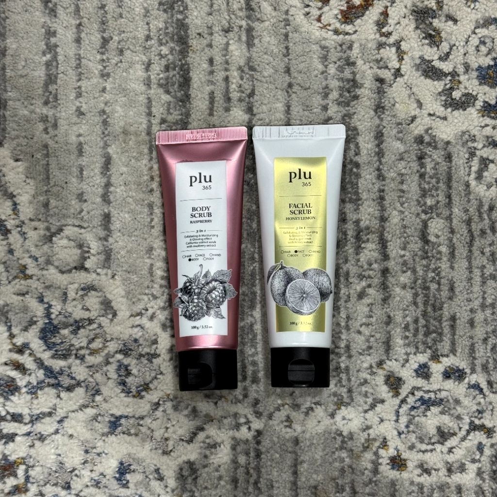 plu body scrub & face scrub