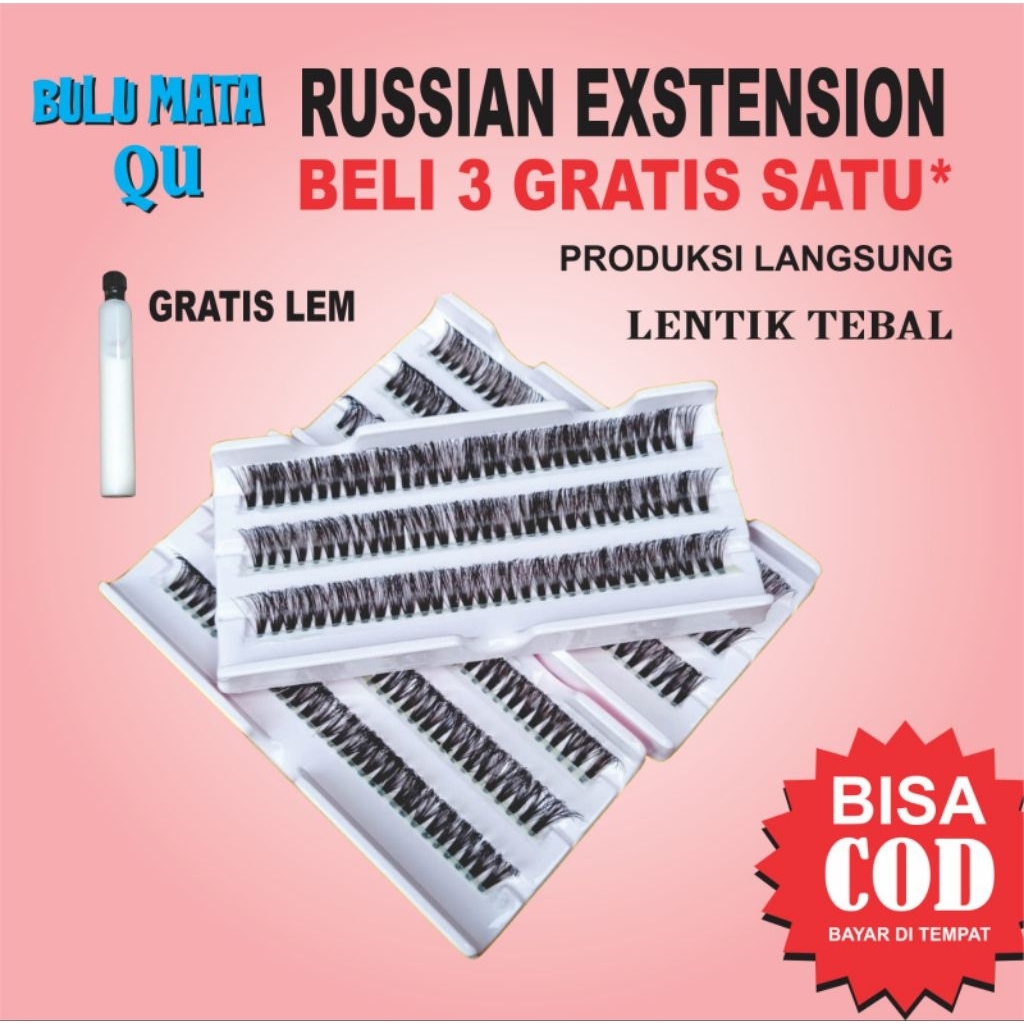 bulu mata extension russian