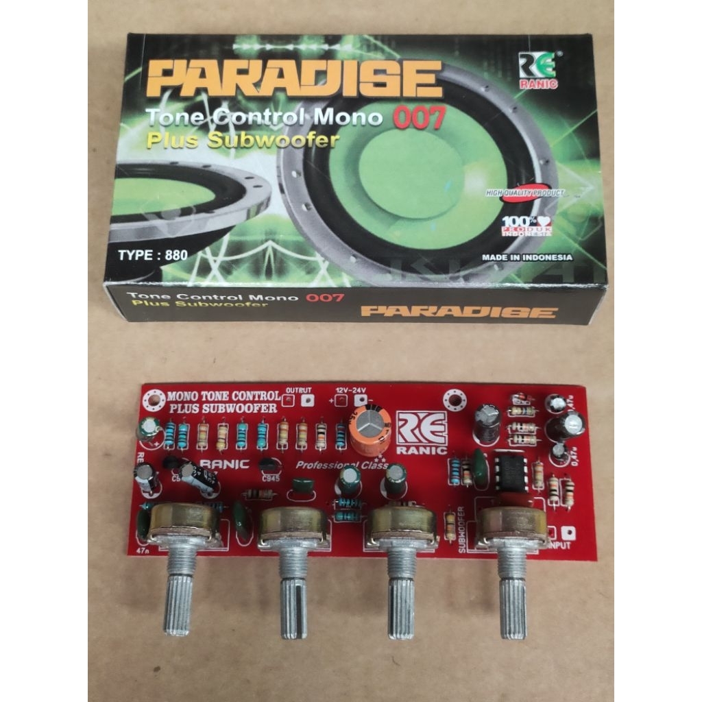 Kit Tone Control Mono Plus Middle Subwoofer 12V