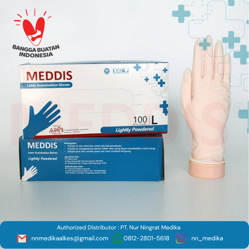 Latex Examination Gloves, Lightly Powdered