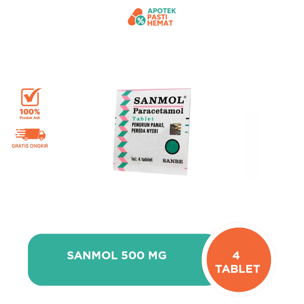Sanmol 500 mg 4 Tablet