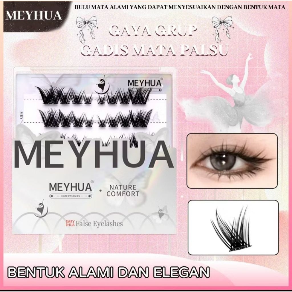 Bulu Mata Tanpa Lem E12 - Paket 3 Lembar Gratis Pinset