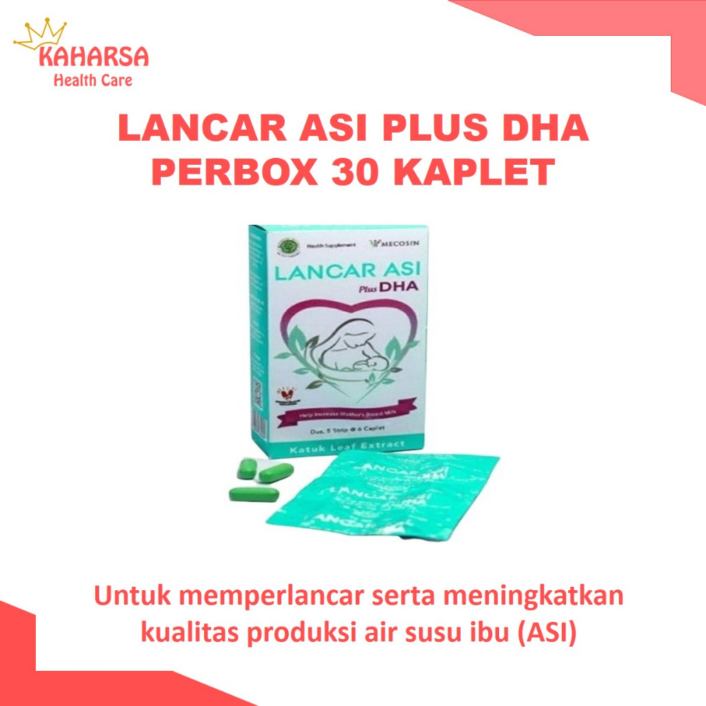 LANCAR ASI PLUS DHA PERBOX 30 KAPLET