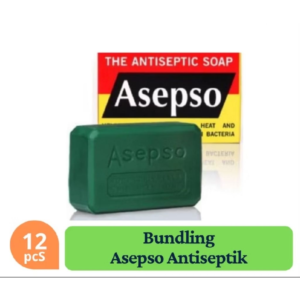 12 Pcs Sabun Mandi Asepso 80gr