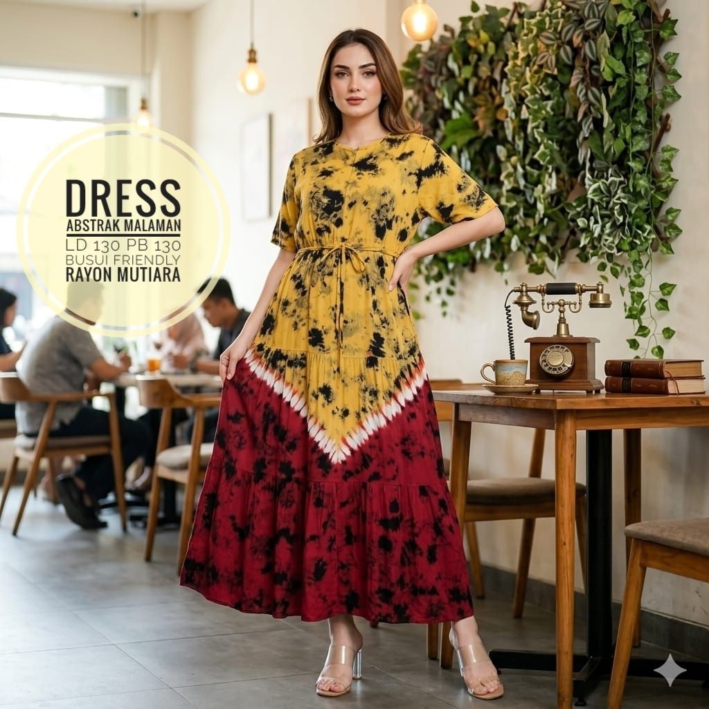 Dress abstrak malaman