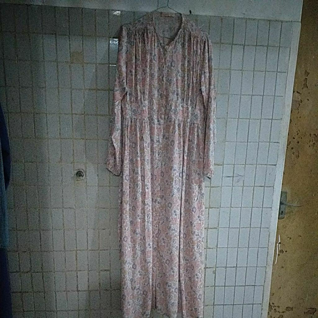 gamis rayon bunga