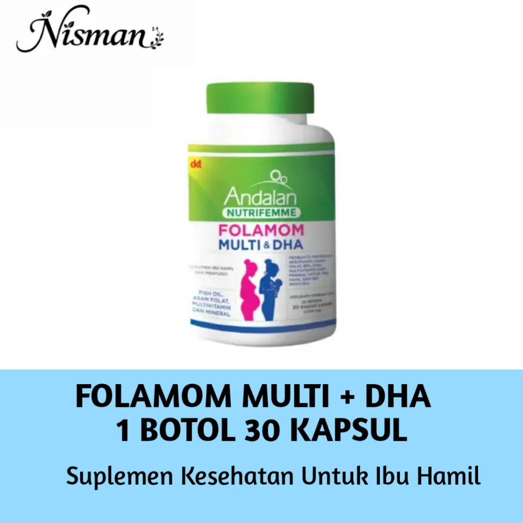 FOLAMOM MULTI + DHA 1 BOTOL 30 KAPSUL