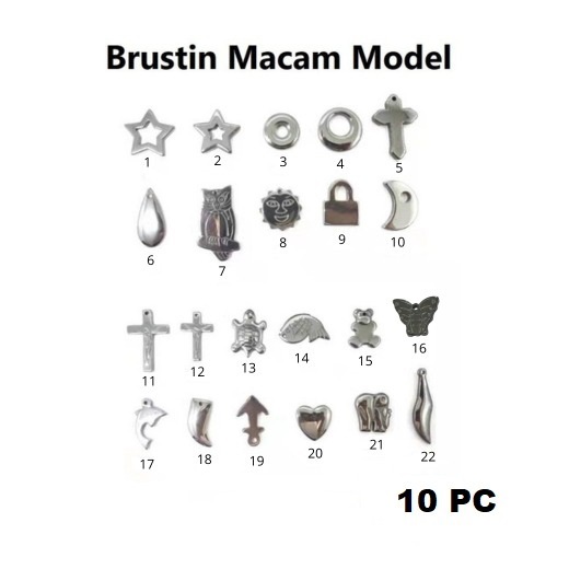 Liontin Brustin Macam2 Model Harga/10Pc
