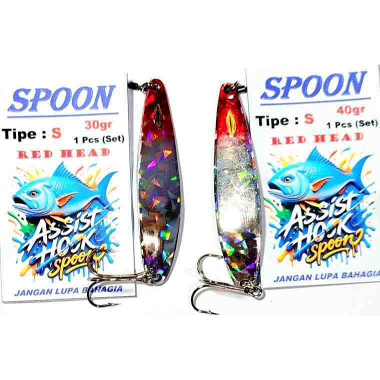Spoon Red Head Tipe S Pecah Kaca Completed