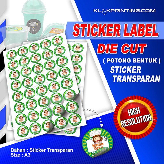 Stiker Transparan