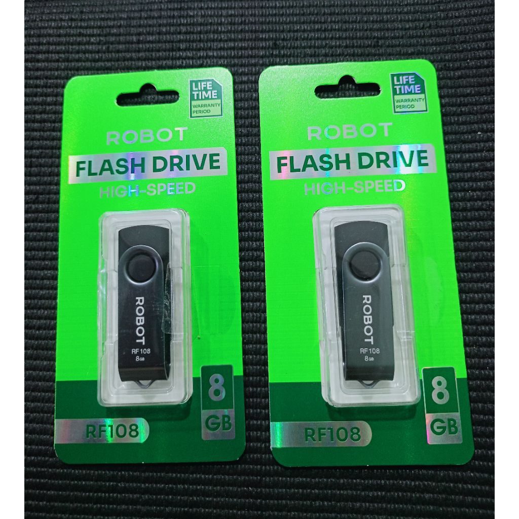 ROBOT Flashdisk USB2.0 8GB / 32GB Rotatable U-disk with Package