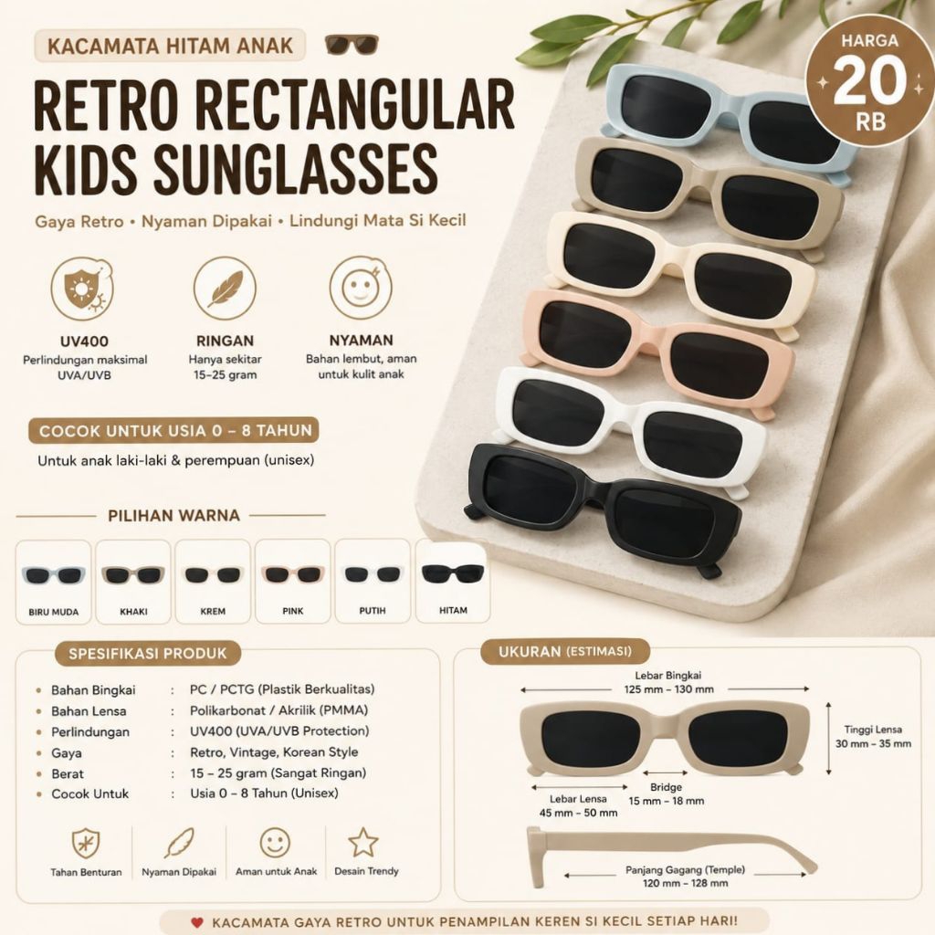 kaca mata hitam anak_model retro