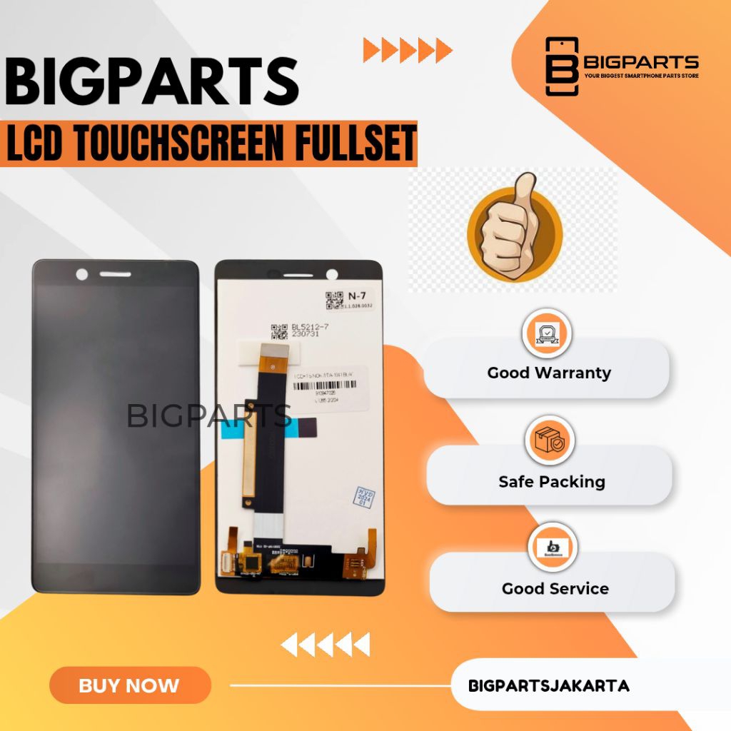 LCD TOUCHSCREEN NOKIA 7 COMPLETE