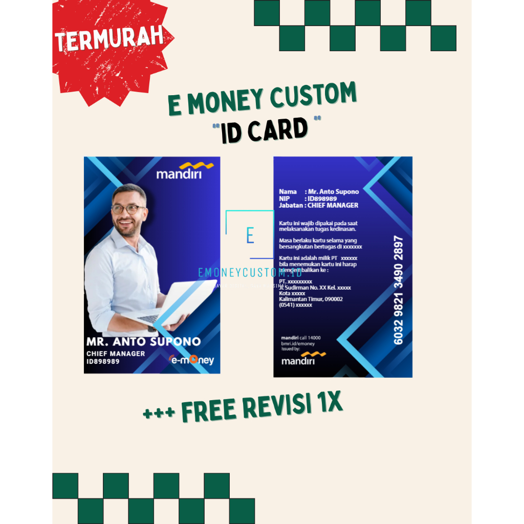 e-Money Custom "ID CARD"