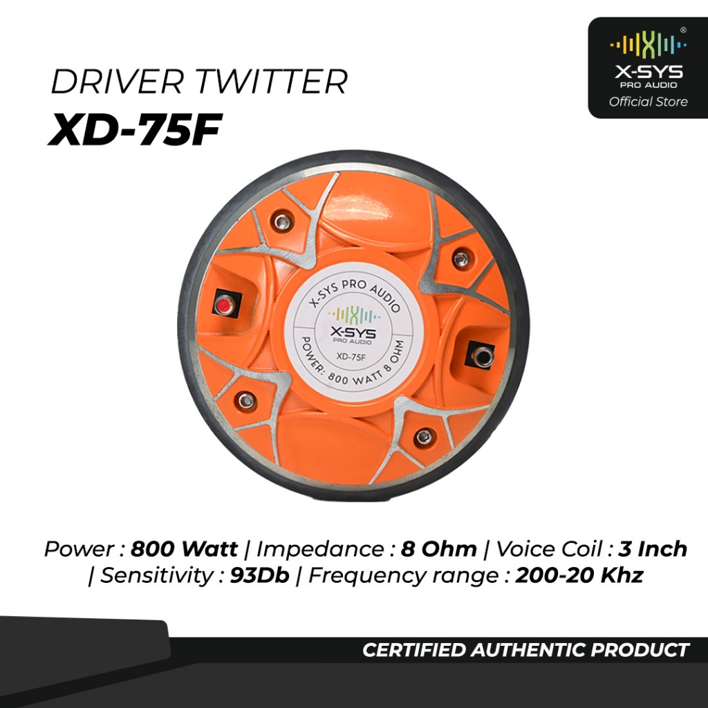 DRIVER TWEETER XSYS TYPE XD75F (FERRITE)