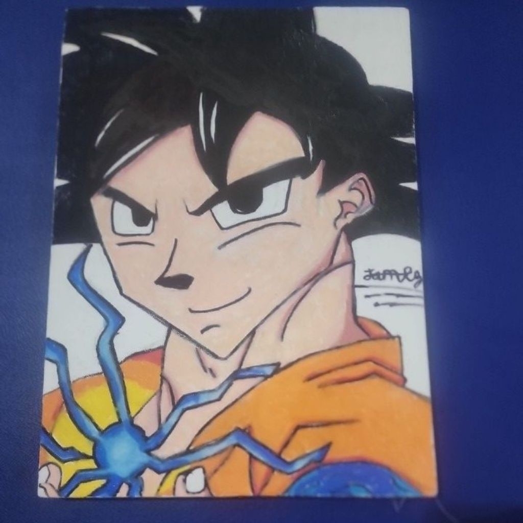 Goku kanvas anak SD