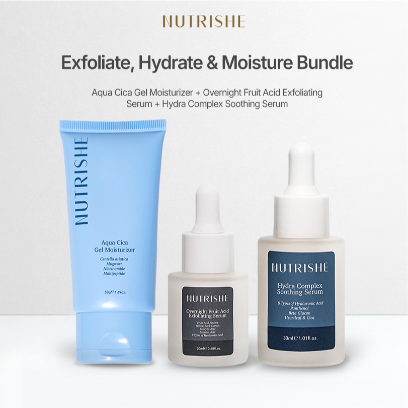 (HALAL) Exfoliate, Hydrate, and Moisture Bundle