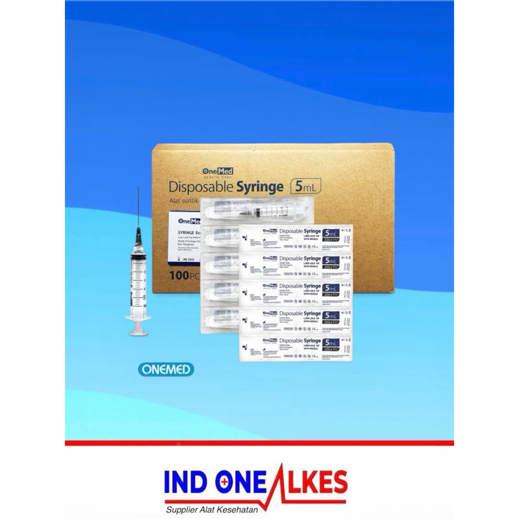 Spuit 5cc 5 ml 5 cc Onemed ECER