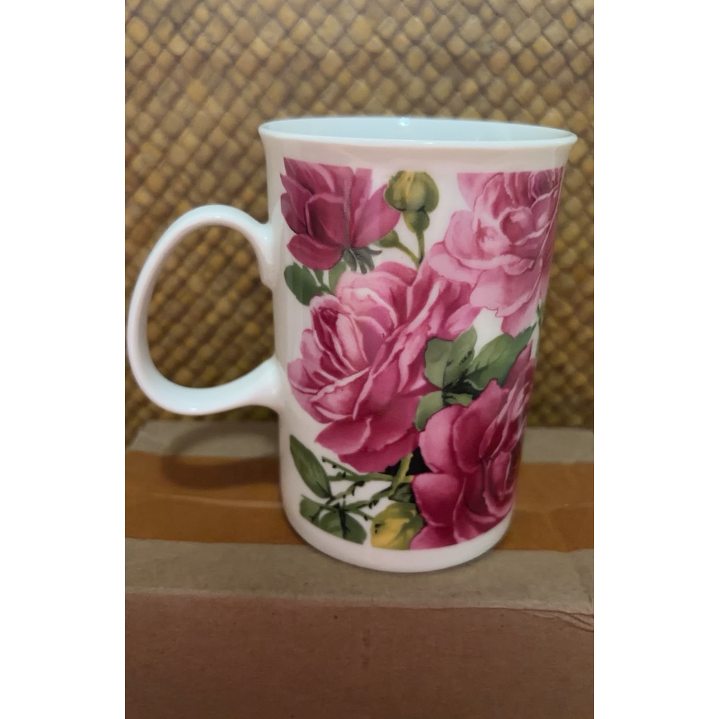 NEW MUG PUTIH BUNGA ROSE