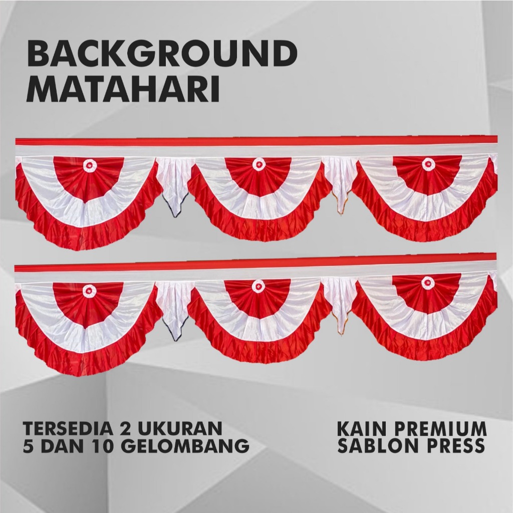BACKGROUND SICANTIK MATAHARI MERAH PUTIH
