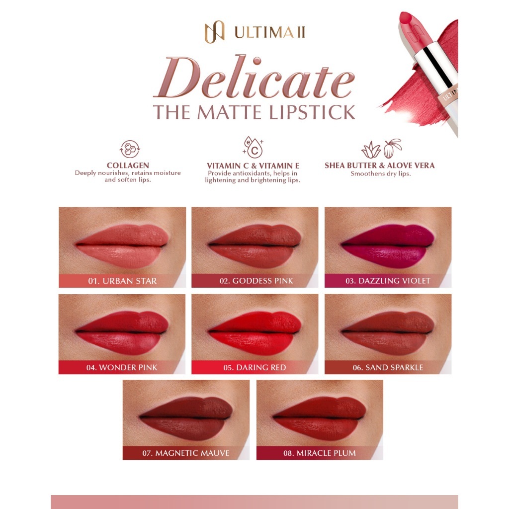 Ultima II Delicate Matte Lipstick