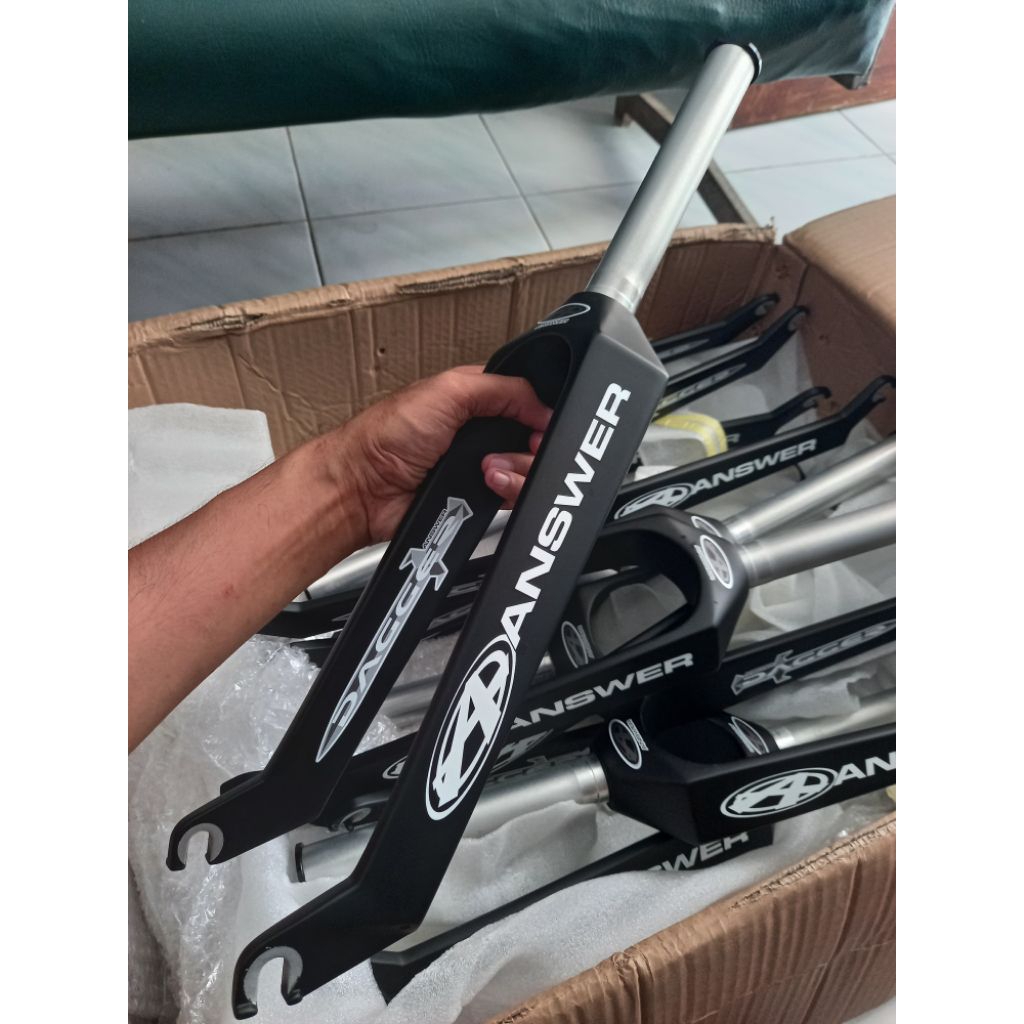 fork answer dagger carbon 20" oversize fork bmx answer bmx cross