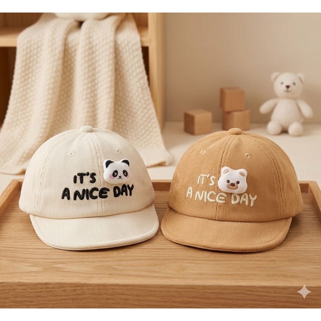 TOPI IMPORT CAP 3D DOLL A NICE DAY