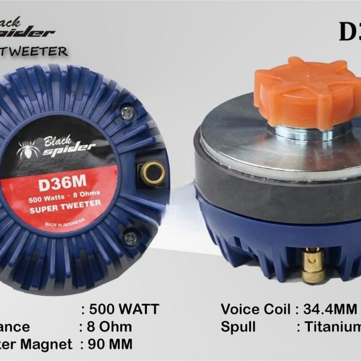 Driver Tweeter BLACK SPIDER D36 M Twiter D36M