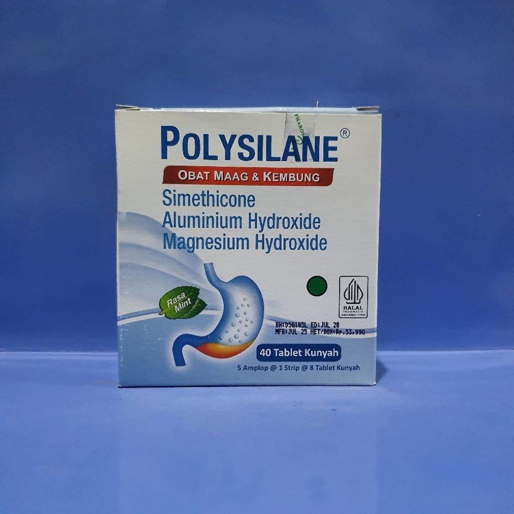 Polysilane Obat Maag & Kembung isi 8 Tablet